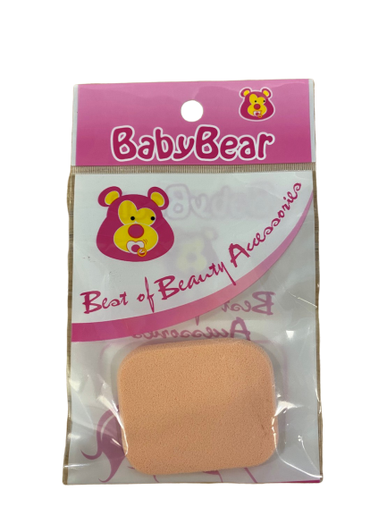 Baby Bear Best of Beauty accessories เบบี้ แบร์ อุปกรณ์แต่งหน้า พัฟแป้งฝุ่นทาหน้ากลม/เหลี่ยม