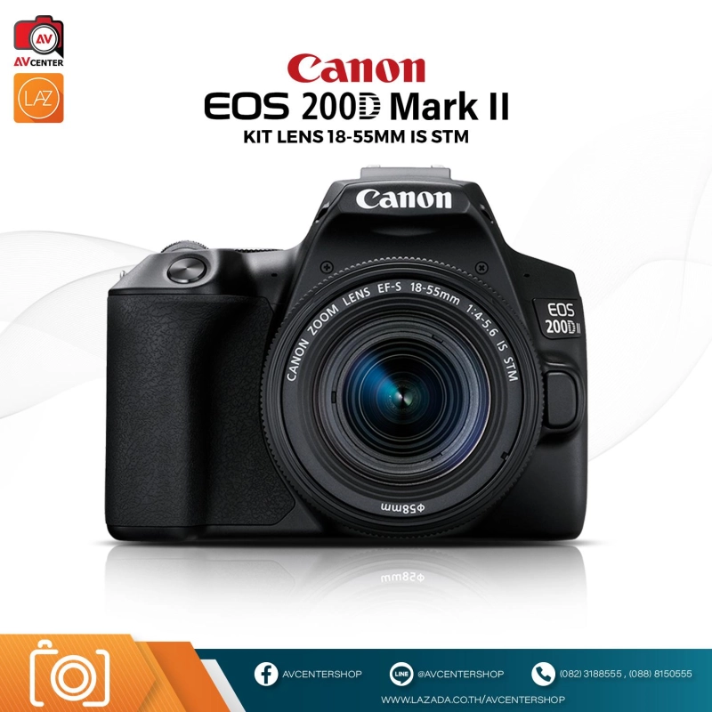 ภาพหน้าปกสินค้ากล้อง Canon EOS 200D MKII 18-55 is stm ( รับประกัน 1 ปี By AVcentershop )