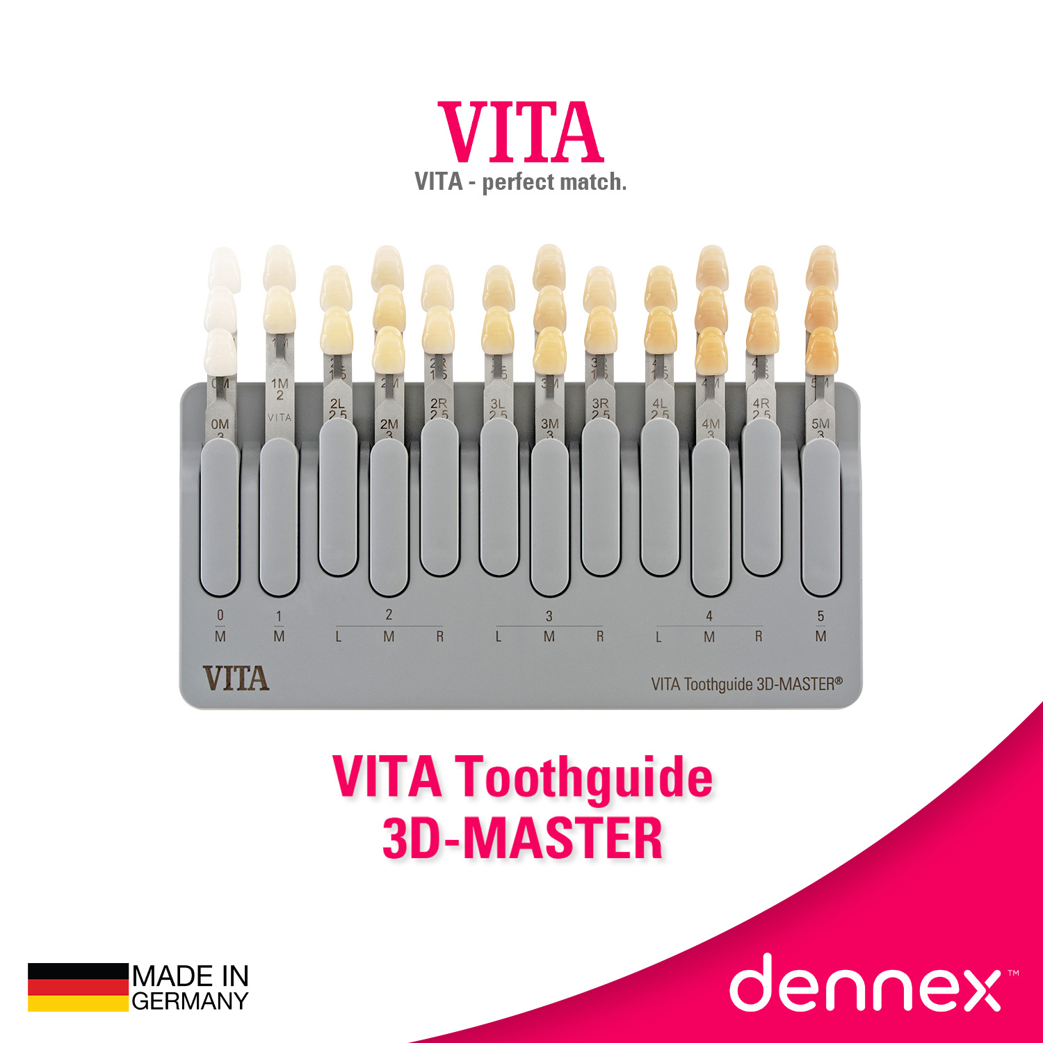 เทียบสีฟันวีต้า VITA Toothguide 3D-MASTER with Bleached Shades ลิขสิทธิ์แท้จากวีต้าจากประเทศเยอรมัน by dennex ราคา 4,689 บาท*ส่งฟรี