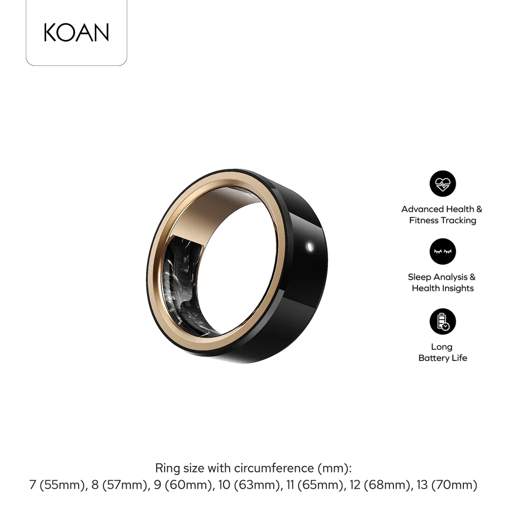 MOMAX แหวนอัจฉริยะ 1-Sense Active Smart Ring ติดตามสุขภาพตลอด 24 ชม. / สี Black + Rose Gold ราคา 3,995 บาท*ส่งฟรี