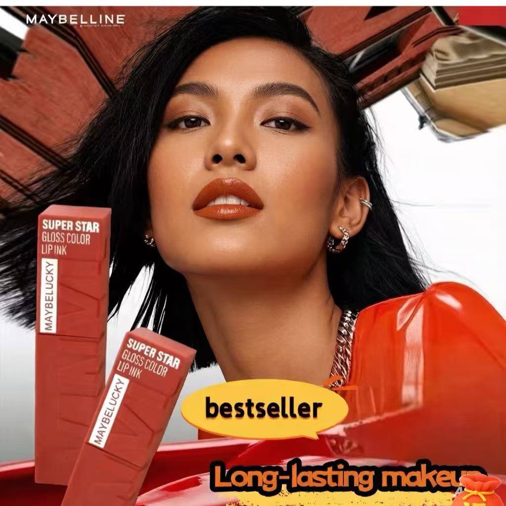ลิปสติก ลิปทินท์ ลิปบาล์มบำรุงริมฝีปาก VIVX Maybelline New York Superstay Vinyl Ink Lipstick, Juicy and Shiny, Lasts for 16 Hours ราคา 169 บาท*ส่งฟรี