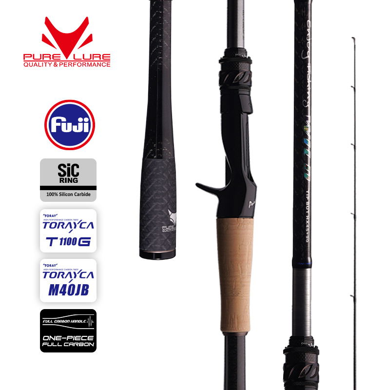 PURELURE WILD All-Fuji SIC Rings and a Choice of XF/F Action Blanks That Targets Larger Predator Fish Like Pike,Black Bass Rod ราคา 4,703 บาท*ส่งฟรี