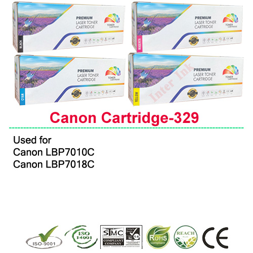 Canon Cartridge-329 Ink Cartridges (Black/ Blue/ Yellow/ Red) Premium ราคา 900 บาท*ส่งฟรี