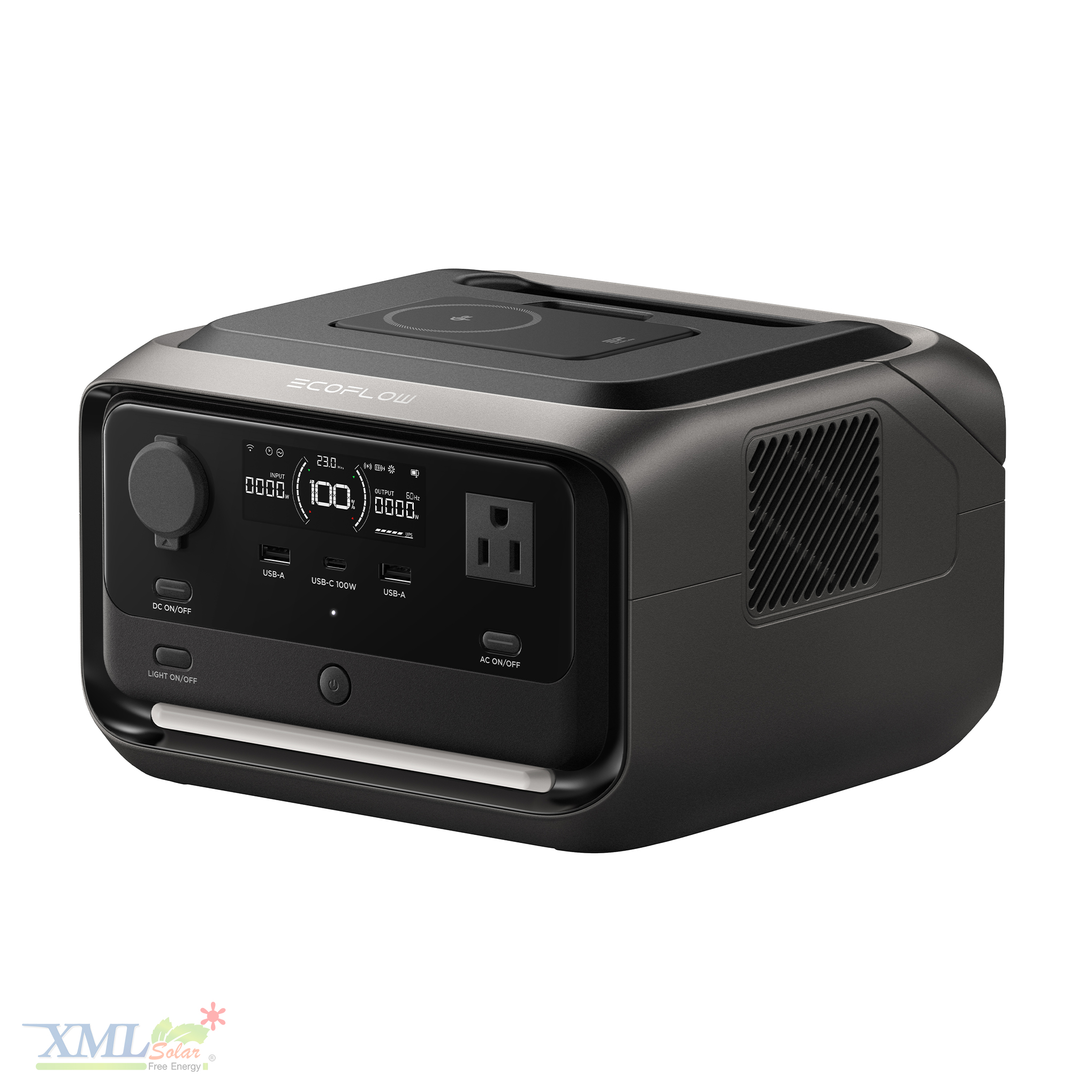 Multi-Purpose Solar Cell Light Set, Model River 3 Plus (Maximum Power 1200W) + 120W Bendable Solar Cell Panel for Backup Power. ราคา 12,590 บาท*ส่งฟรี