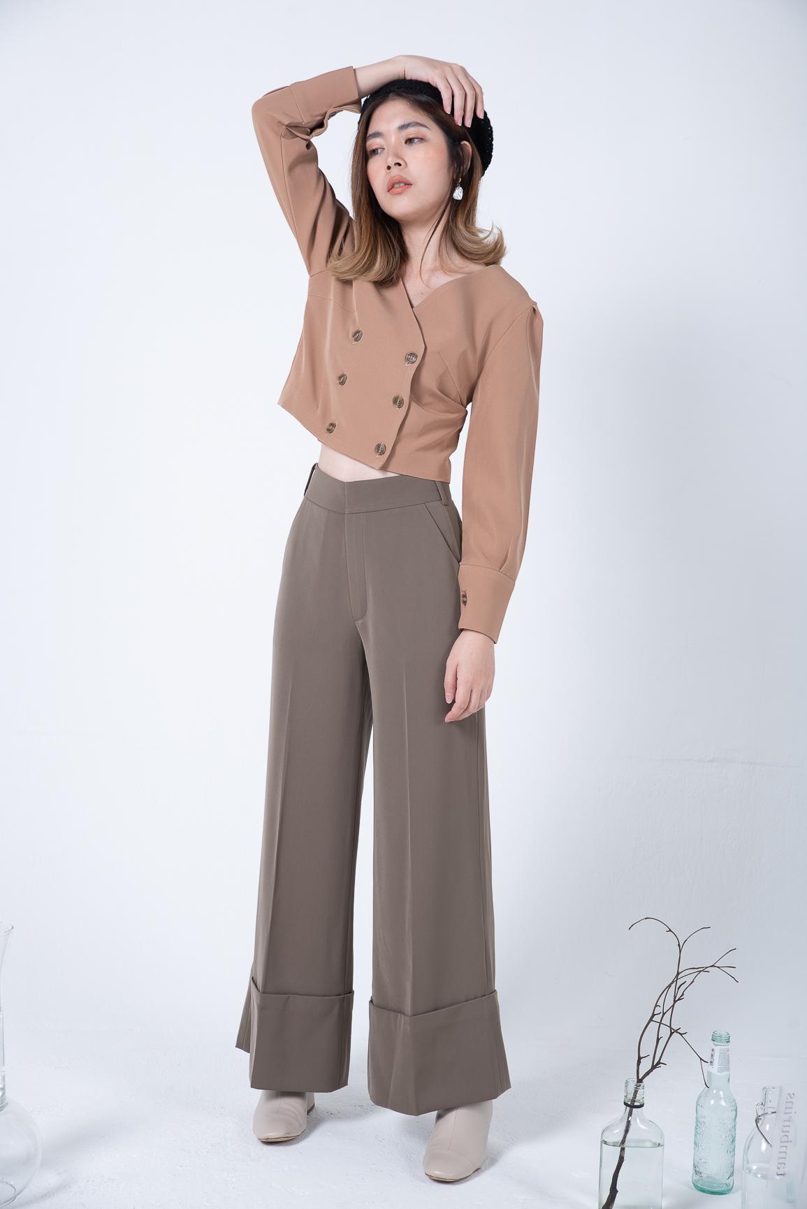 Mist Of Rain - กางเกง รุ่น  Double wide Leg pants