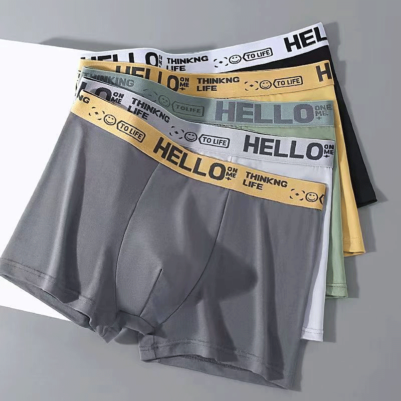 รูปสินค้า 5Pcs Ready for Delivery in Thailand. Boxer. Boxer. Men's Boxer Underwear. Soft Fabric. Comfortable to Wear. Large Sizes