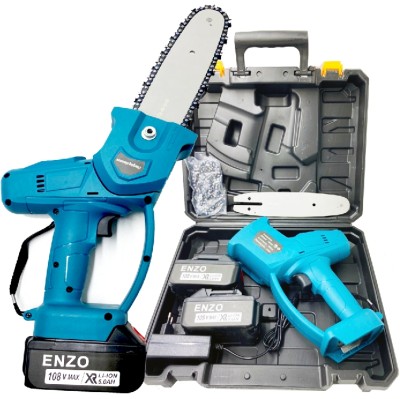 เลื่อยโซ่แบตเตอรี่ เลื่อยโซ่ไฟฟ้า ENZO 108V แถมแบต 2 ก้อน