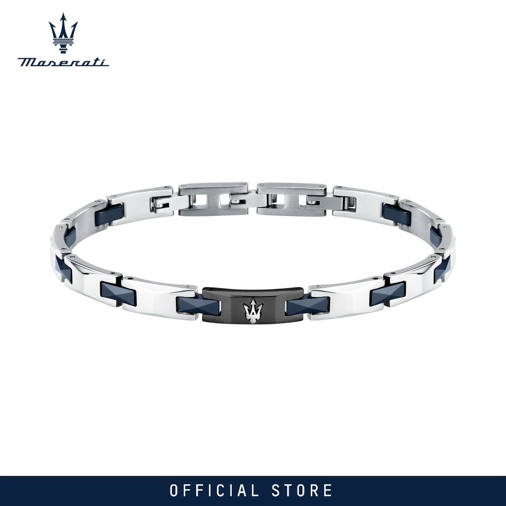 Maserati Jewels 185+30 mm Men's Bracelet, Stainless Steel, Blue Ceramic, JM424ATZ52 (Adjustable) ราคา 3,421 บาท*ส่งฟรี