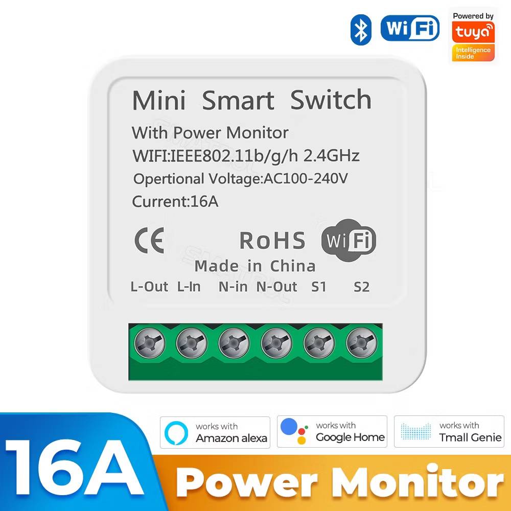 Smart switch wifi 2-way SMATRUL 16A Tuya MINI DIY Tmall Genie Google Home Alexa ราคา 350 บาท*ส่งฟรี
