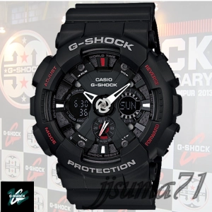 ภาพหน้าปกสินค้านาฬิกาข้อมมือชายCASIOGSHOCK รุ่น GA-120-1ADR กันน้ำ（สีดำ ）ไม่มีกล่อง มีขายแยก ซึ่งคุณอาจชอบสินค้านี้