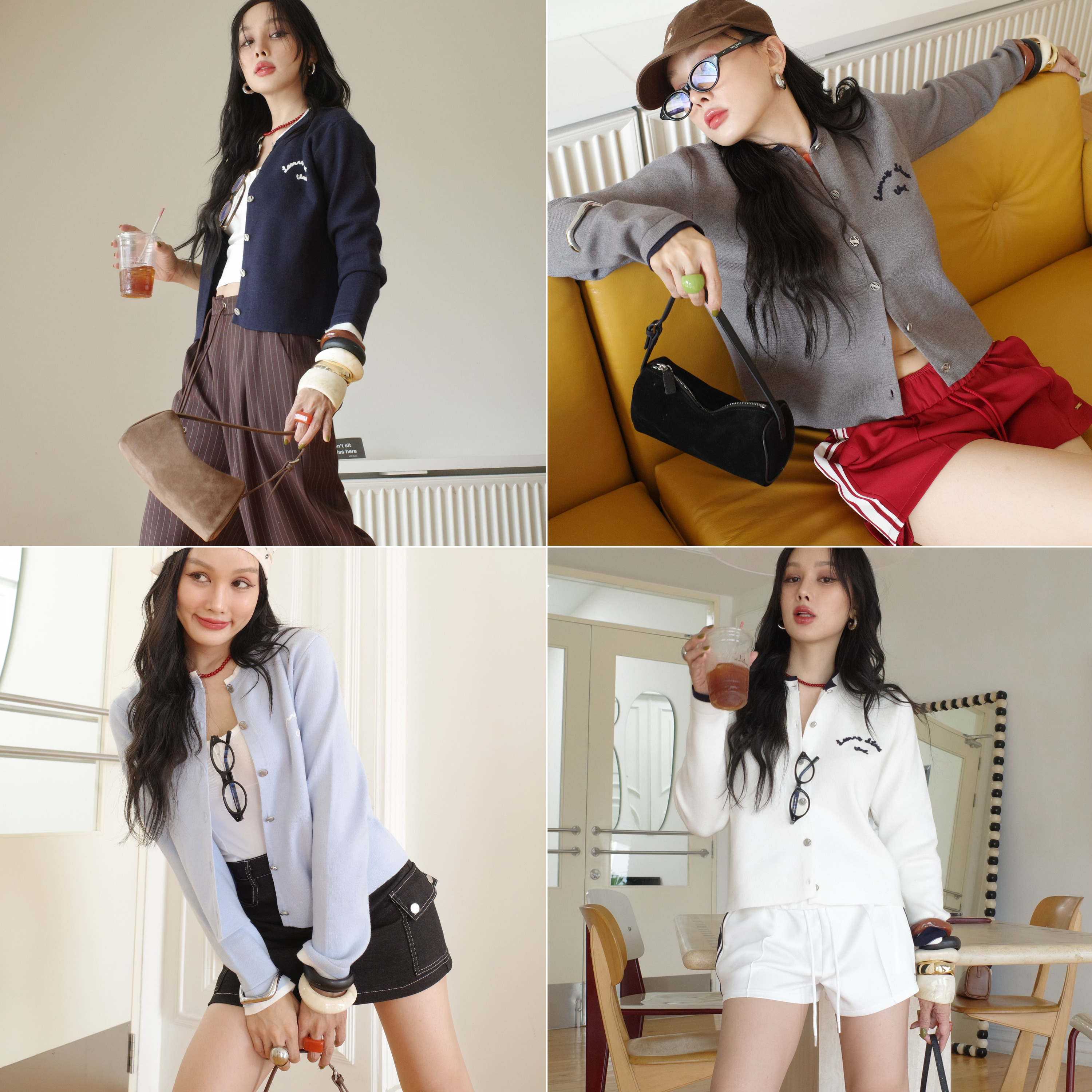 LOONNYSTORE - Charlotte - คาดิแกนกระดุมโลโก้ LN ราคา 550 บาท*ส่งฟรี