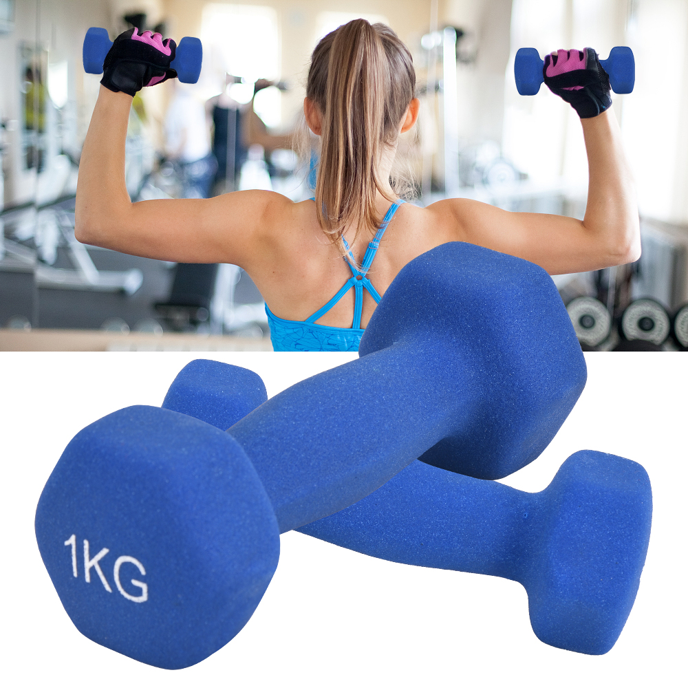 ดัมเบล ดัมเบลล์ผู้หญิง Dumbbells 1 kg 1 กิโล ขายเป็นคู่ ลดน้ำหนัก SP22