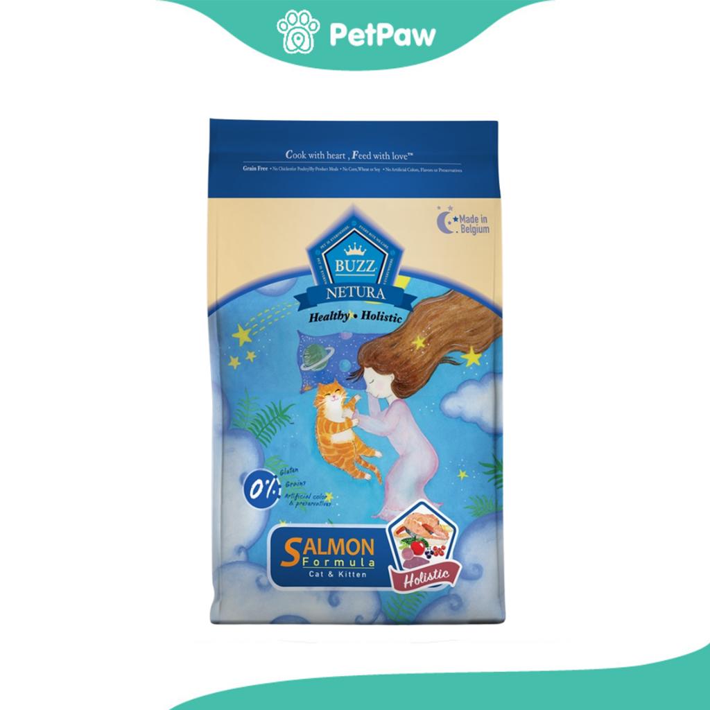 BUZZ บัซซ์ อาหารเม็ดสำหรับแมวและลูกแมว รสแซลมอน ขนาด 4 กิโลกรัม (Default) ราคา 1,050 บาท*ส่งฟรี