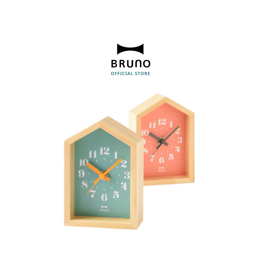 BRUNO Mini Wood Hous Clock BCA027 Smoky Pink ราคา 1,341 บาท*ส่งฟรี