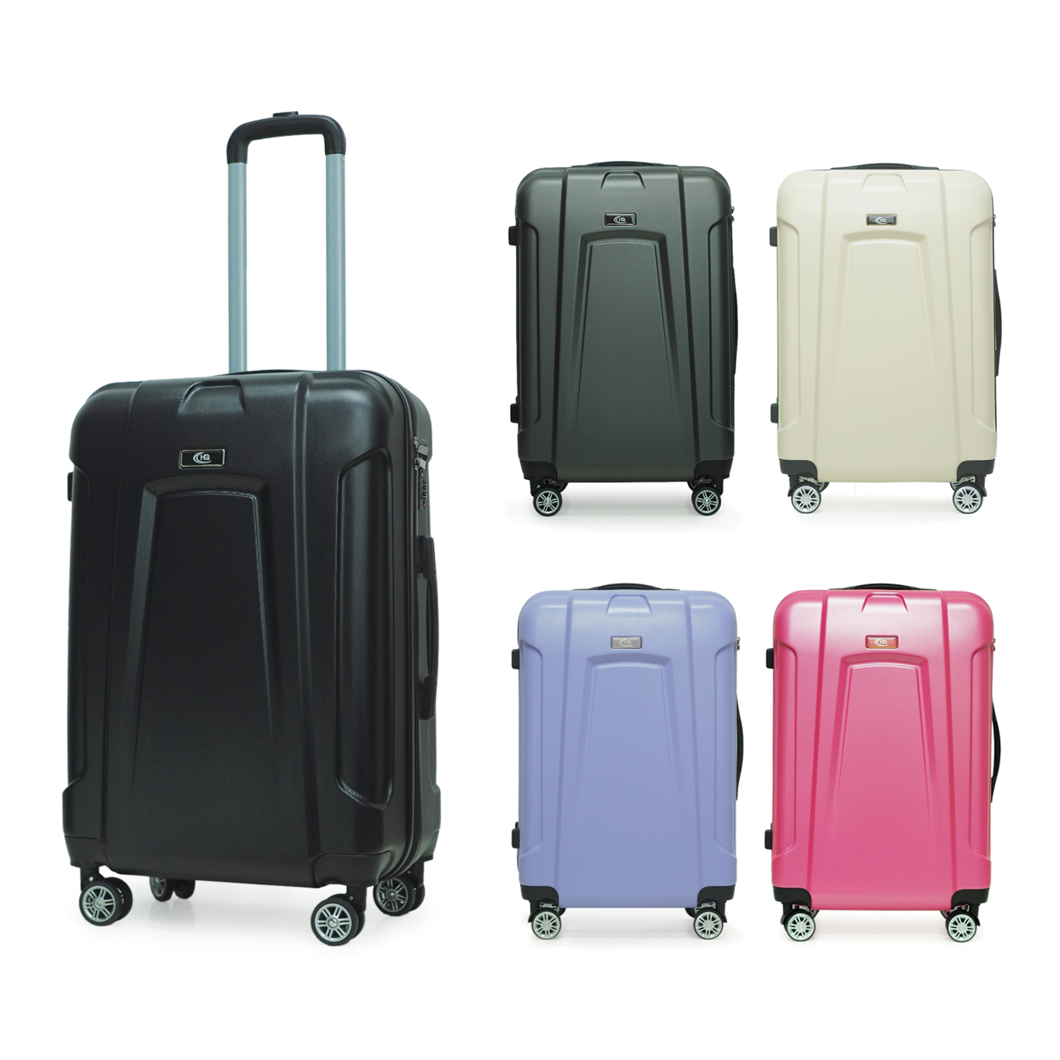 HQ LUGGAGE กระเป๋าเดินทาง ABS 4 ล้อคู่ กุญแจล็อค 3 รหัส รุ่น 5510​ ราคา 981 บาท*ส่งฟรี