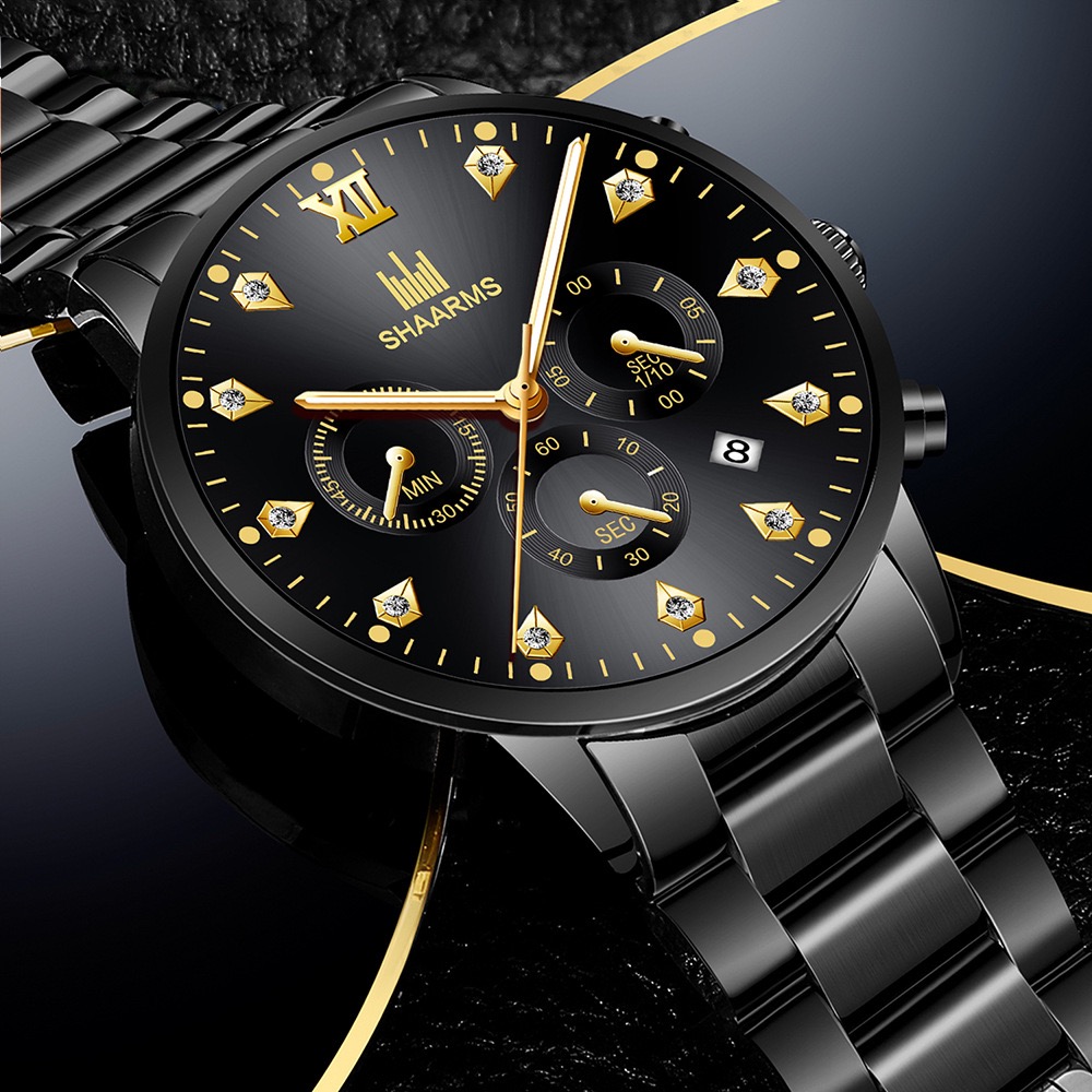 รูปภาพรายละเอียดของ 2023นาฬิกาข้อมือผู้ชาย นาฬิกาข้อมือเข็ม นาฬิกาหรู นาฬิกาที่เรียบง่าย นาฬิกาข้อมือกันน้ํา 100 นาฬิกา ปฏิทิน นาฬิกาแฟชั่น นาฬิกาสแตนเลสwatch