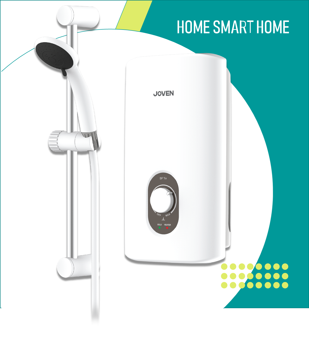 เครื่องทำน้ำอุ่น โจเว่น (Joven) รุ่น SF7e 4500W ราคา 2,290 บาท*ส่งฟรี