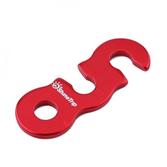 10pcs Quick Release Shelter Awning Tent Alloy Wind Rope Buckle (Red-S) - intl
