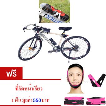 2561 ขวดใส่น้ำดื่ม ขวดใส่น้ำติดเฟรมจักรยาน กระติกน้ำ สำหรับจักรยาน( สีดำ )กระบอกน้ำ น้ำหนักเบาพกพาสะดวก ความจุ650 มล.พร้อมขายึดจับ จำนวน1เซ็ต. ผ้ารัดหน้าเรียว สีชมพู จำนวน 1 ผืน มูลค่า 550 บาท