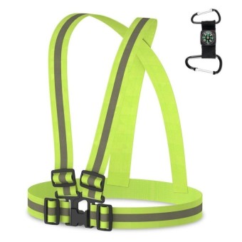 EKIND Adjustable Elastic Lightweight High Visibility Reflective Safety Gear for Running Walking Jogging,Cycling,Motorcycle