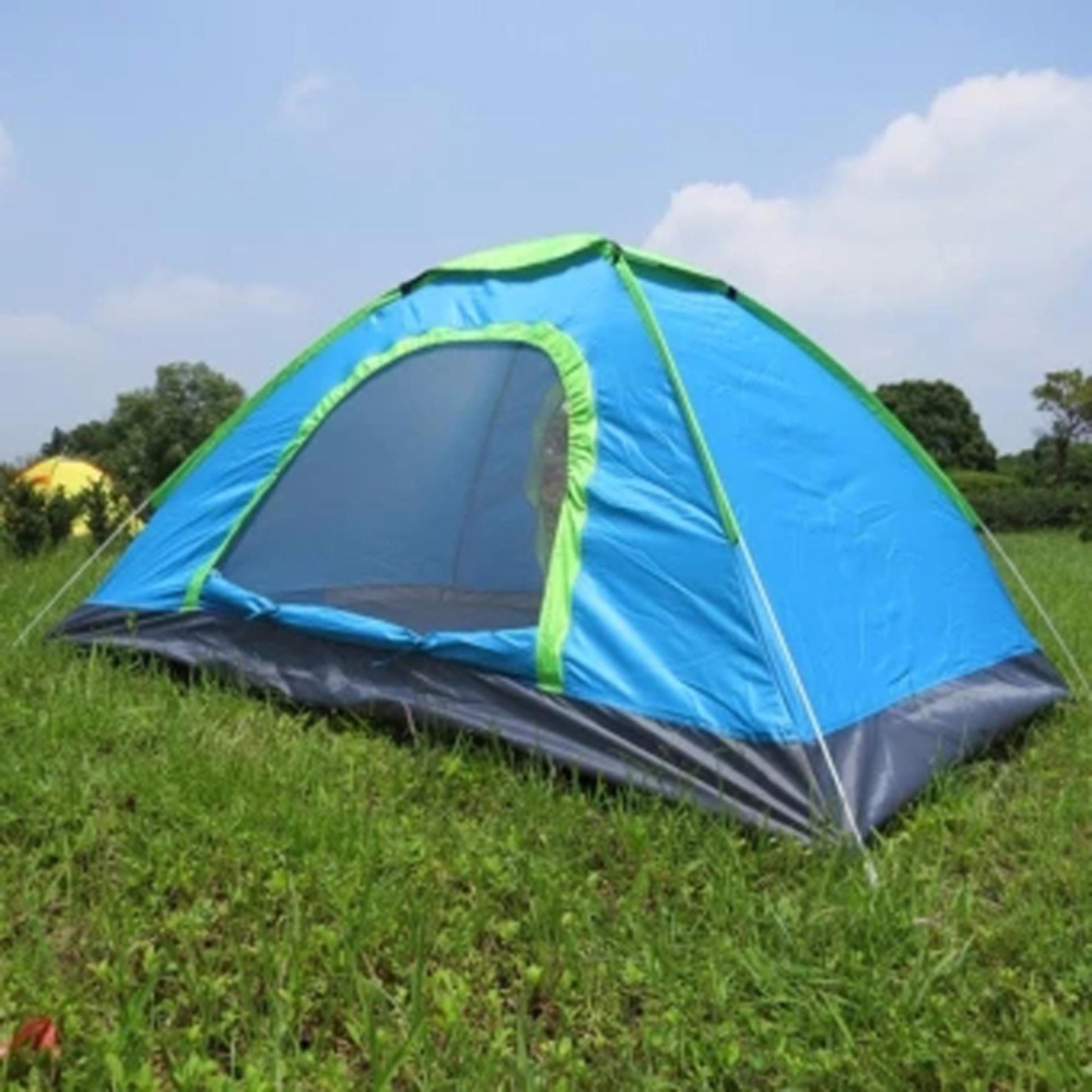Automatic field tent Camouflage tent เต้นท์โดมลายพลาง นอนได้ 2-3 คน -Blue