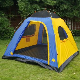 CAMPING IN TH เต็นท์ MOCHO-III ขนาด 210x210x170 ซม.(สีน้ำเงิน+เหลือง)