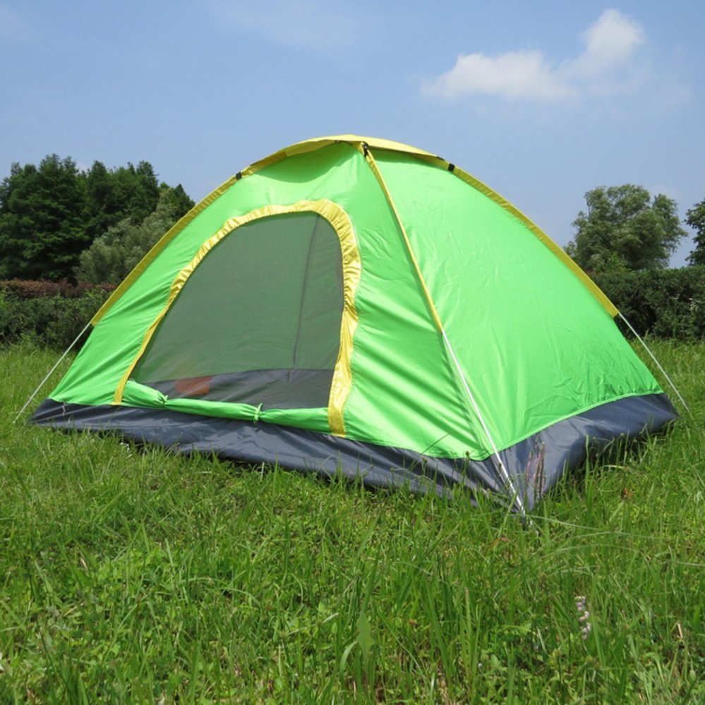 Dmall Automatic field tent Camouflage tent เต้นท์โดมลายพลาง นอนได้ 2-3 คน -Green