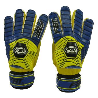 ราคา ถุงมือผู้รักษาประตู ถุงมือประตู FBT GG2 เหลืองน้ำเงิน เบอร์ 5