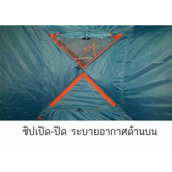 Field and camping สนามเดินป่า เต็นท์ Aurora II MAP ขนาด 200x200x150 ซม.สีเขียวขีัม้า-เขียวมะนาว