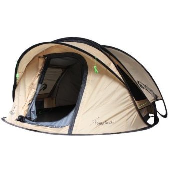 Field and camping สนามเดินป่า เต็นท์ Fortune III ขนาด 210x240x120 ซม.สีน้ำตาล