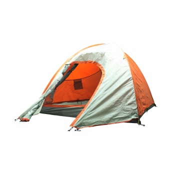 Field and Camping สนามเดินป่า เต็นท์ Nano ขนาด 250x(190/145)x145 ซม. สีส้ม-เทา