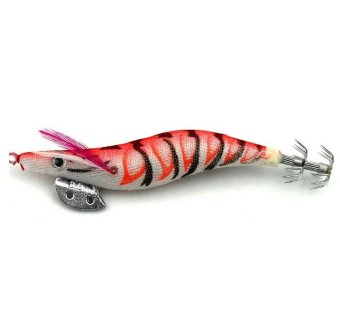 ประเทศไทย fight for fish(ing) เหยื่อปลอม กุ้งตกหมึก3.0 สีโอรส