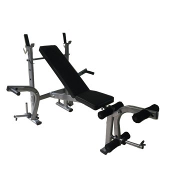 2561 Fitmaster ม้าบาร์เบลล์ ม้านอนยกน้ำหนักWeight Bench IREBH40 (สีเทาดำ)