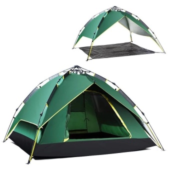 Generic Outdoor Tent 3-4 Person CampingHiking Tents With CarryBag - intl