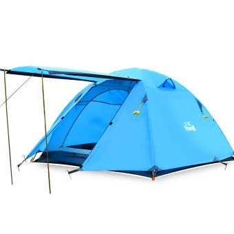 Hewolf 3-4 Person Outdoor Waterproof Family Tent with Carry Bag(Sky blue) - Intl