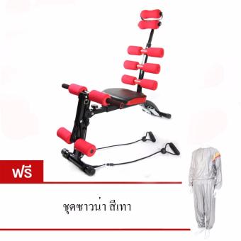 GOOD DEAL เครื่องออกกำลังกายบริหารหน้าท้อง SixpackCare RockGym New (RED) แถมฟรีชุดซาวน่า GOOD DEAL เครื่องออกกำลังกายบริหารหน้าท้อง SixpackCare RockGym New (RED) แถมฟรีชุดซาวน่า