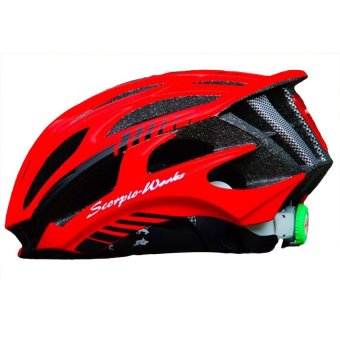 Scorpio-Works หมวกปั่นจักรยาน ไซส์ M Black-Red Scorpio-Works หมวกปั่นจักรยาน ไซส์ M Black-Red