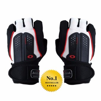 Elit ถุงมือ ฟิตเนส ยกน้ำหนัก มีสายรัดข้อ fitness weight lifting gloves (White) Elit ถุงมือ ฟิตเนส ยกน้ำหนัก มีสายรัดข้อ fitness weight lifting gloves (White)