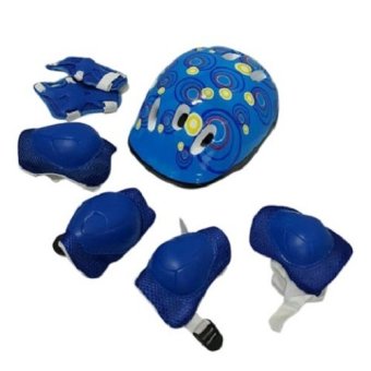 Kid Protection เซ็ทอุปกรณ์ ป้องกันการล้ม 6 ชิ้น + หมวกกันกระแทก (Blue) Kid Protection เซ็ทอุปกรณ์ ป้องกันการล้ม 6 ชิ้น + หมวกกันกระแทก (Blue)