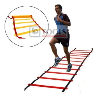 Agility Ladder 6M บันไดฝึกความคล่องตัว ขนาด 12 ขั้น ยาว 6 เมตร Agility Ladder 6M บันไดฝึกความคล่องตัว ขนาด 12 ขั้น ยาว 6 เมตร