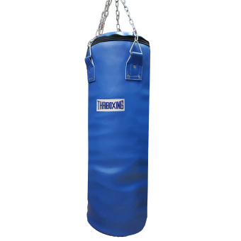 THAIBOXING กระสอบทรายหนังเทียม ขนาด 90x32 cm. สีน้ำเงิน (เฉพาะตัวกระสอบทรายและโซ่) THAIBOXING กระสอบทรายหนังเทียม ขนาด 90x32 cm. สีน้ำเงิน (เฉพาะตัวกระสอบทรายและโซ่)