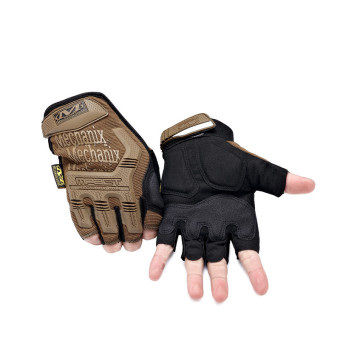 Mechanix ออกกำลังกายห้องออกกำลังกายกีฬาทหารบกยุทธวิธีถุงมือครึ่งนิ้วนิ้วรถจักรยานยนต์คนสีน้ำตาล Mechanix ออกกำลังกายห้องออกกำลังกายกีฬาทหารบกยุทธวิธีถุงมือครึ่งนิ้วนิ้วรถจักรยานยนต์คนสีน้ำตาล