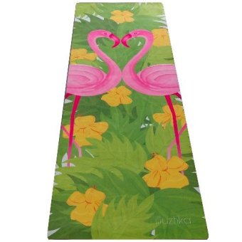 illuztika เสื่อโยคะ Natural rubber 4.0mm ลาย Flamingo illuztika เสื่อโยคะ Natural rubber 4.0mm ลาย Flamingo