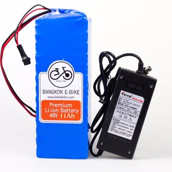 ชุดแบตเตอรี่และที่ชาร์ตไฟ 48V 11Ah สำหรับ E-bike จักรยานไฟฟ้า ชุดแบตเตอรี่และที่ชาร์ตไฟ 48V 11Ah สำหรับ E-bike จักรยานไฟฟ้า