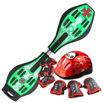 Snakeboard สเน็คบอร์ด Freestyle สีเขียว Set Pro Snakeboard สเน็คบอร์ด Freestyle สีเขียว Set Pro