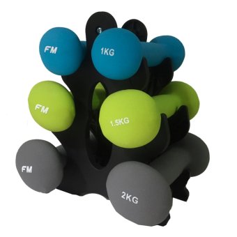 Fitmaster ชุดดัมเบลล์นีโอพรีน พร้อมชั้นวาง Neoprene Dumbbell Set IR 92089-D Fitmaster ชุดดัมเบลล์นีโอพรีน พร้อมชั้นวาง Neoprene Dumbbell Set IR 92089-D