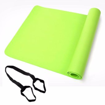 Kinglion Sport เสื่อโยคะNBRสีเขียวพร้อมสายรัด (185cmx80cmx10mm) แผ่นรองออกกําลังกาย แผ่นโยคะ แผ่นเล่นโยคะ พรมโยคะ เบาะเล่นโยคะ อุปกรณ์เล่นโยคะ GREEN NBR Foam Yoga Mat & Sling Kinglion Sport เสื่อโยคะNBRสีเขียวพร้อมสายรัด (185cmx80cmx10mm) แผ่นรองออกกําลังกาย แผ่นโยคะ แผ่นเล่นโยคะ พรมโยคะ เบาะเล่นโยคะ อุปกรณ์เล่นโยคะ GREEN NBR Foam Yoga Mat & Sling