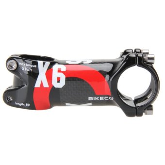แม่ง Bikeco กับ 3กิโลไบต์คาร์บอนไฟเบอร์ก้านเบาเป็นพิเศษ (สีแดง) (80มม) แม่ง Bikeco กับ 3กิโลไบต์คาร์บอนไฟเบอร์ก้านเบาเป็นพิเศษ (สีแดง) (80มม)