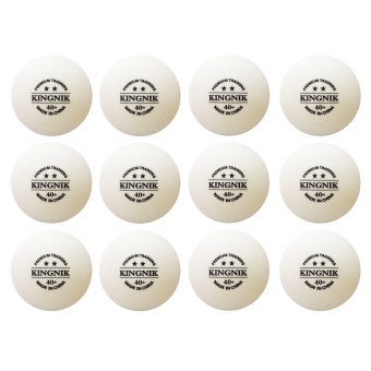 KINGNIK ลูกปิงปองพลาสติค 40+ PREMIUM TRAINING 2 ดาว สีขาว (12 ลูก) KINGNIK ลูกปิงปองพลาสติค 40+ PREMIUM TRAINING 2 ดาว สีขาว (12 ลูก)