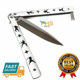 FHS Balisong Knife Ninja มีดควงบาลีซอง ขนาดใบรวมด้าม 22 cm. FHS Balisong Knife Ninja มีดควงบาลีซอง ขนาดใบรวมด้าม 22 cm.